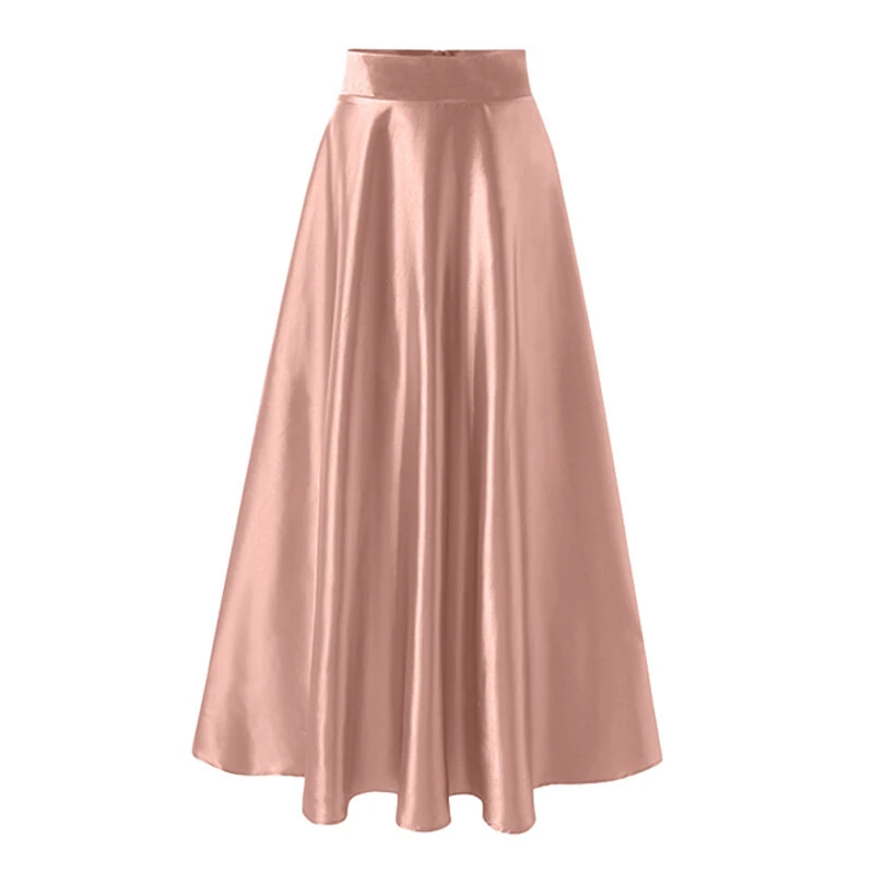 (image for) ZANZEA Stylish Women High Waist A-line Long Skirts Summer OL Work Skirt Jupe Female Solid Party Maxi Skirts Faldas Saia